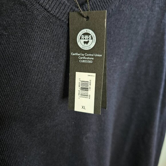 Banana Republic Merino V-Neck Navy Sweater, XXL - Picture 6 of 8